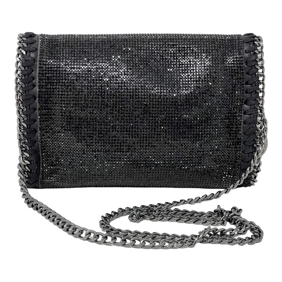 Crystal Rhinestones Embellished Faux Leather Crossbody Bag - Picture 9 of 9